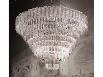 GLACE 4121 - Murano glass pendant lamp by Patrizia Volpato - view 2